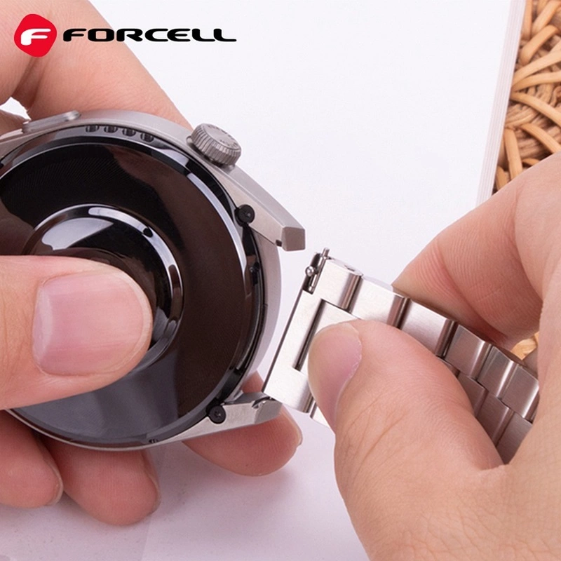 Forcell metalinis dirželis 22mm, sidabrinė, 4 nuotrauka